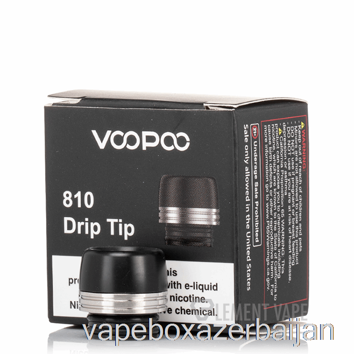 Vape Baku VOOPOO 810 Drip Tip Black Silver